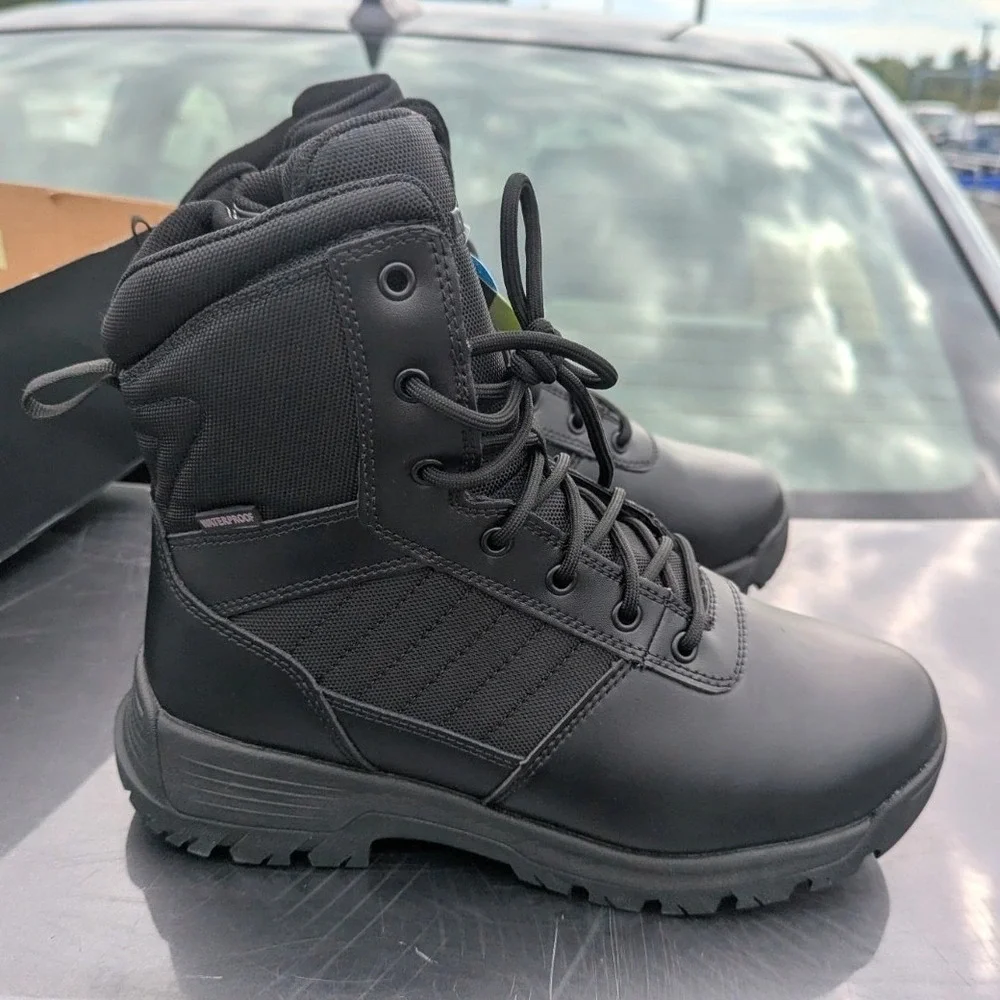 Waterproof Tactical Military Combat Work Boots Mens 9.5 Black Interceptor Jarret